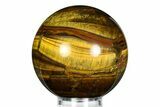 Polished Tiger's Eye Sphere - Top Quality #352431-1